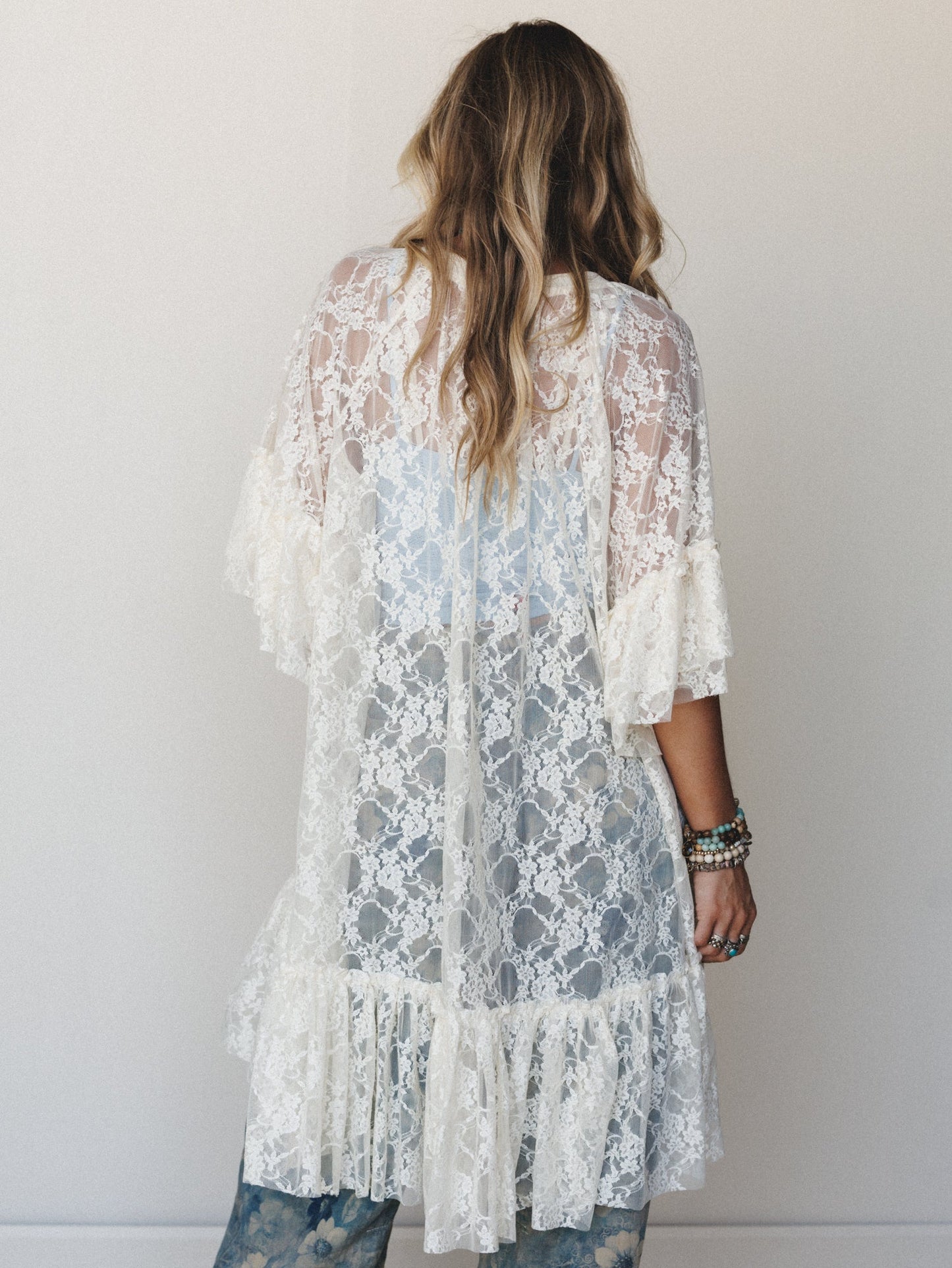 Days in Love Lace Layering Dress - Cream