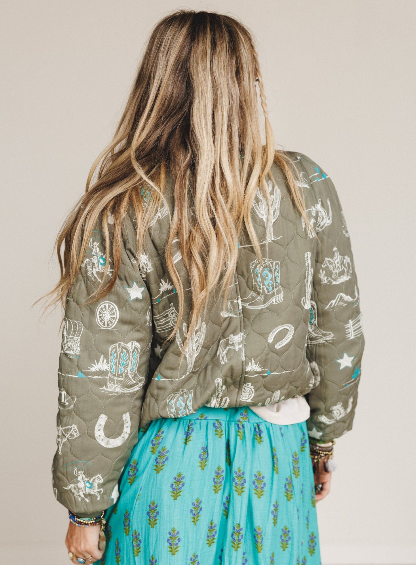 Cowgirl Code Jacket - Olive