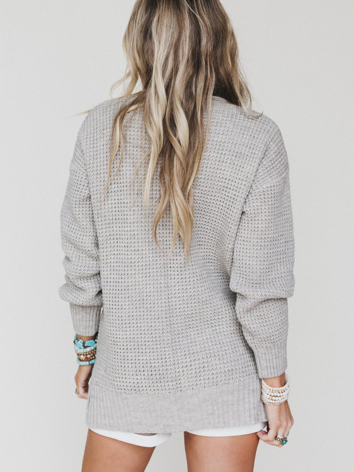 Cuddle Ready Cardigan - Heather Beige