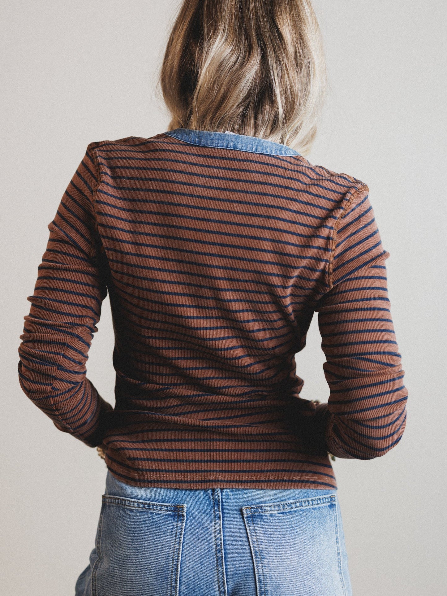 Fieldtrip Stripe Top - Rust