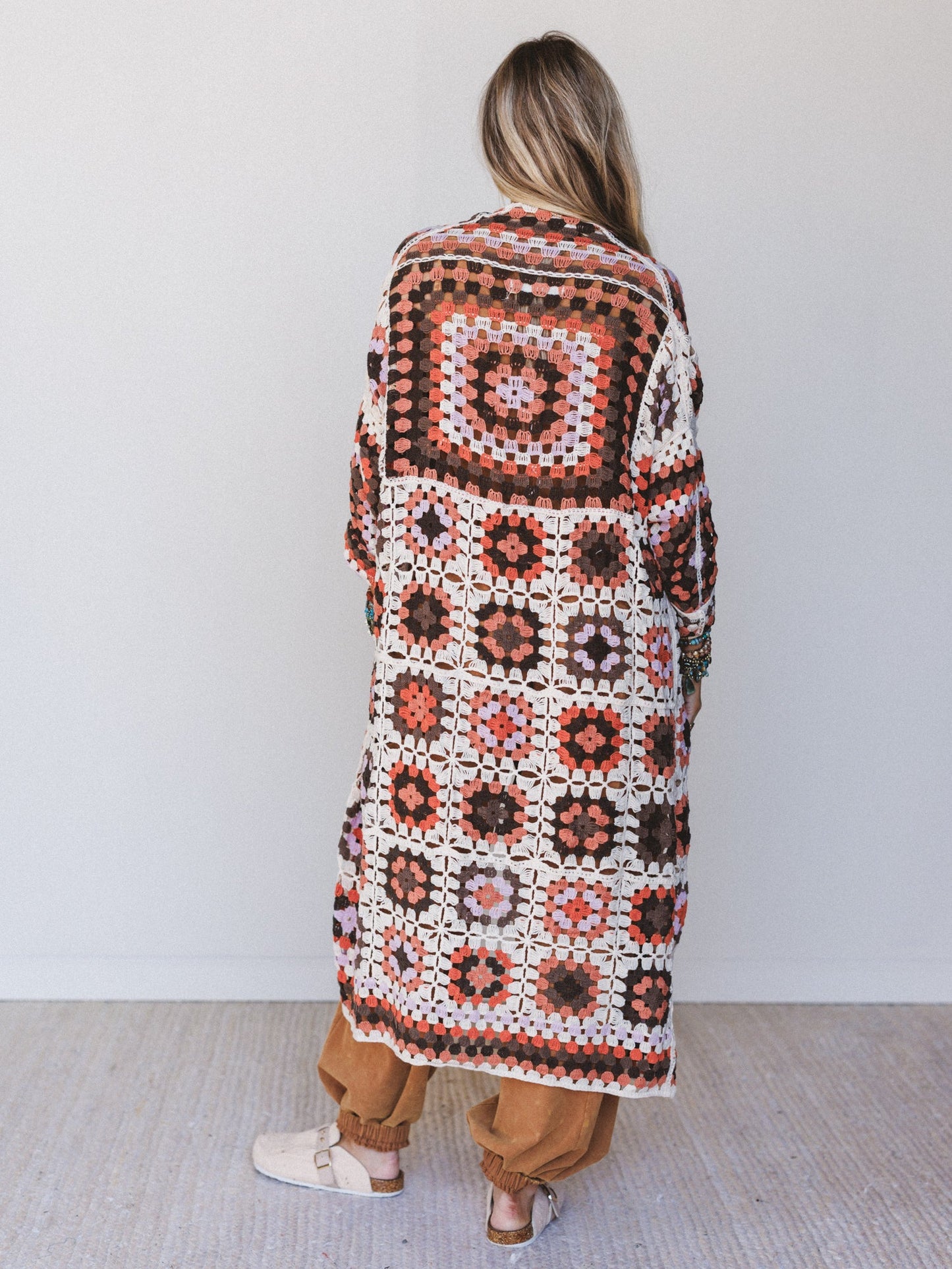 Crochet Washed 2 Piece Bundle - Camel