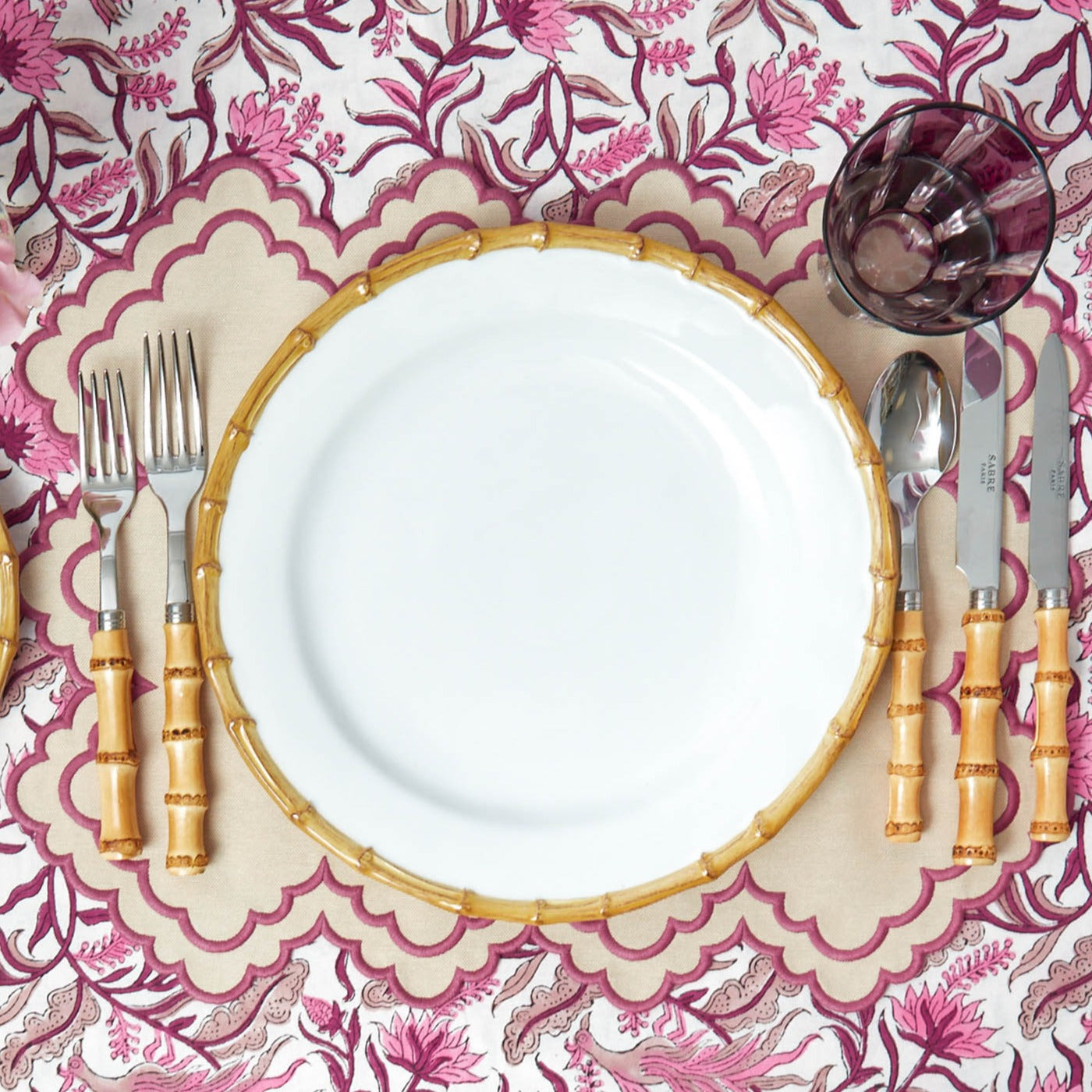 Nancy Bamboo Dinner Plate (Set of 4)