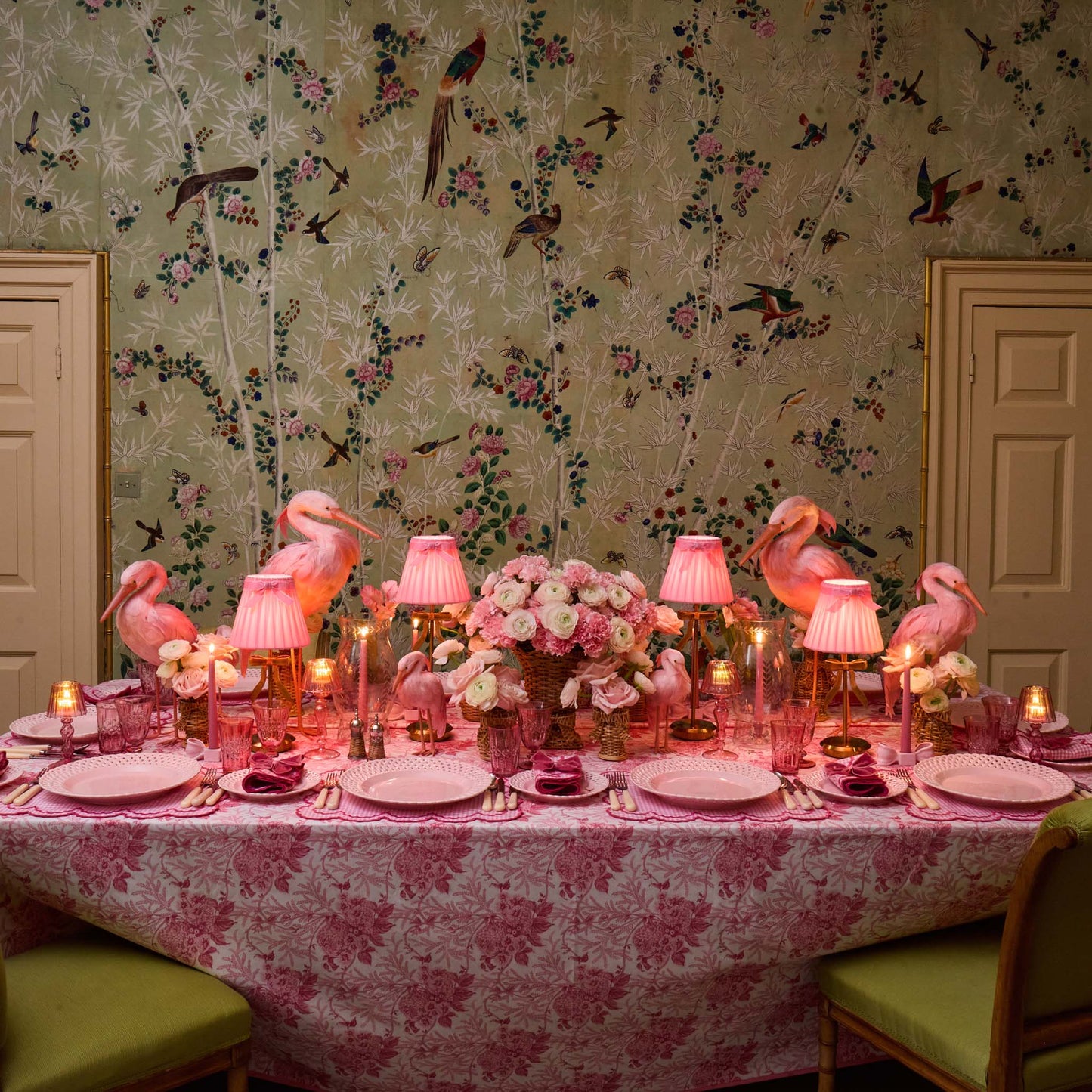 Petal Pink Lady Isabella's Garden Tablecloth