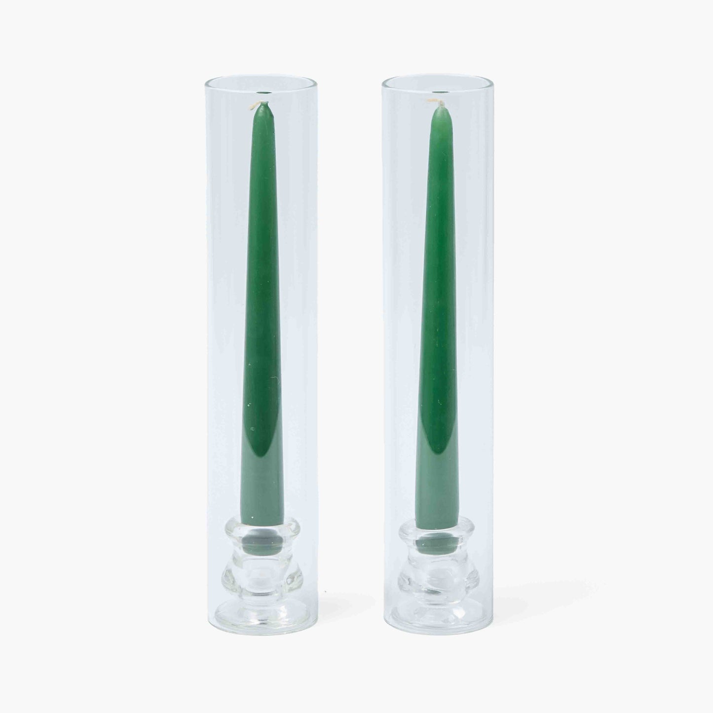 Claudia Glass Huricane Candle Holder Set