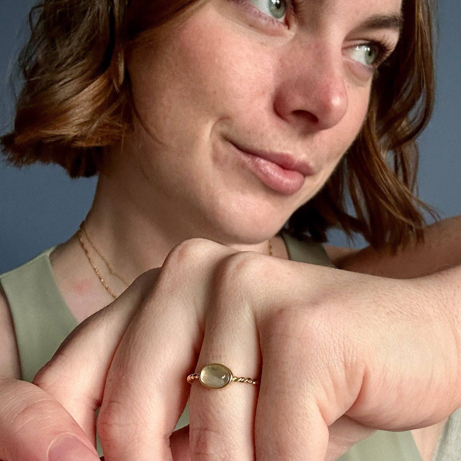 nebula labradorite ring
