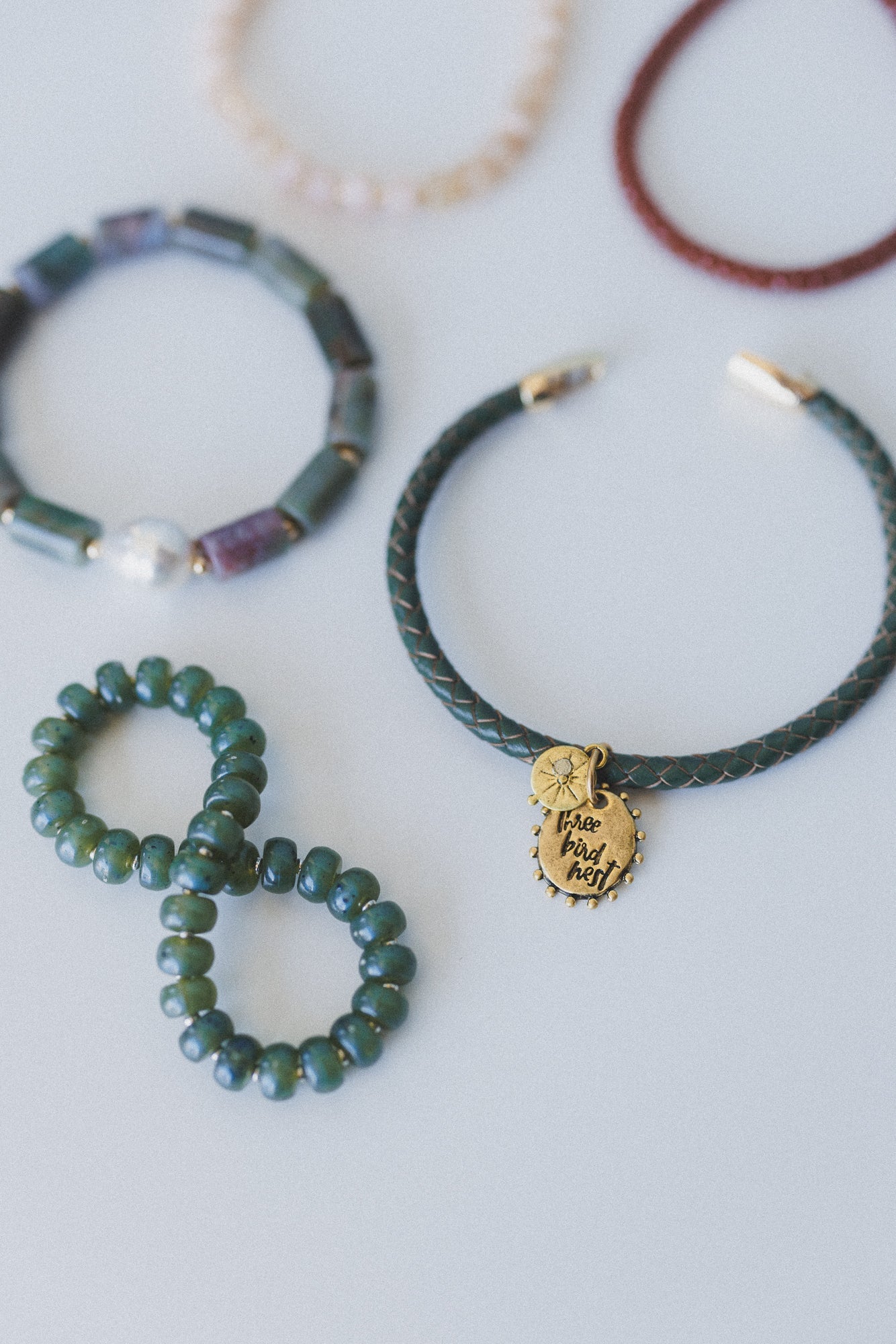 Amber Forest Bracelet Set - Olive Warm Neutral - Pre Order