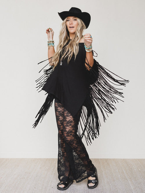 All In Time Lace Pants - Black - Pre Order