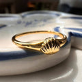 shell signet ring