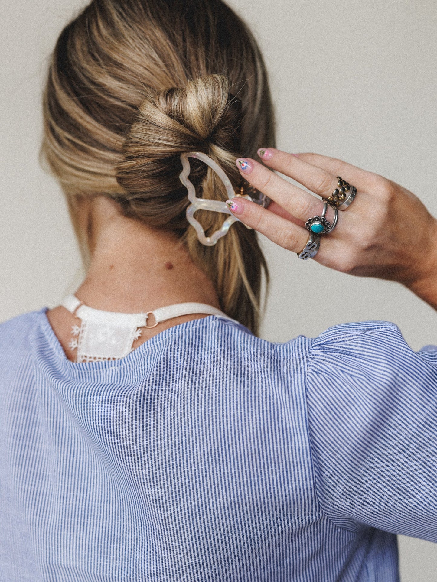 Butterfly Clip - Opal