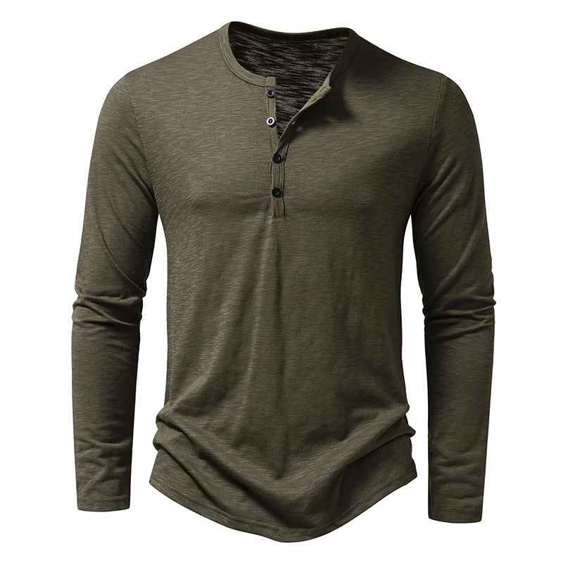 Men's Long-Sleeve Pullover Top – Casual Everyday Top