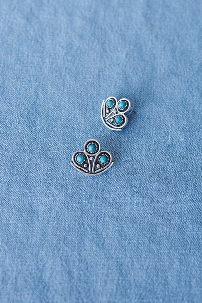 Desert Lily Earrings - Turquoise - Pre Order