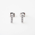 crystal drop bar earrings
