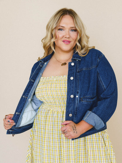 Heroine Harmony Removeable Cape Denim Jacket - Denim