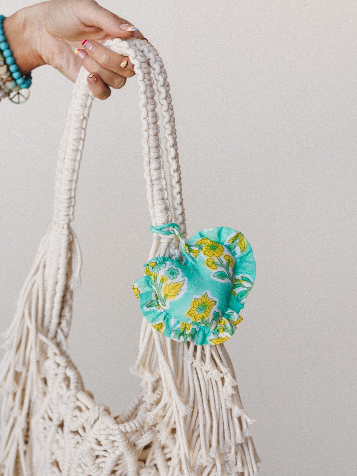 Heart of Love Bag Charm - Mint