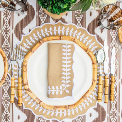 Natural Laurel Placemats & Napkins (Set of 4)