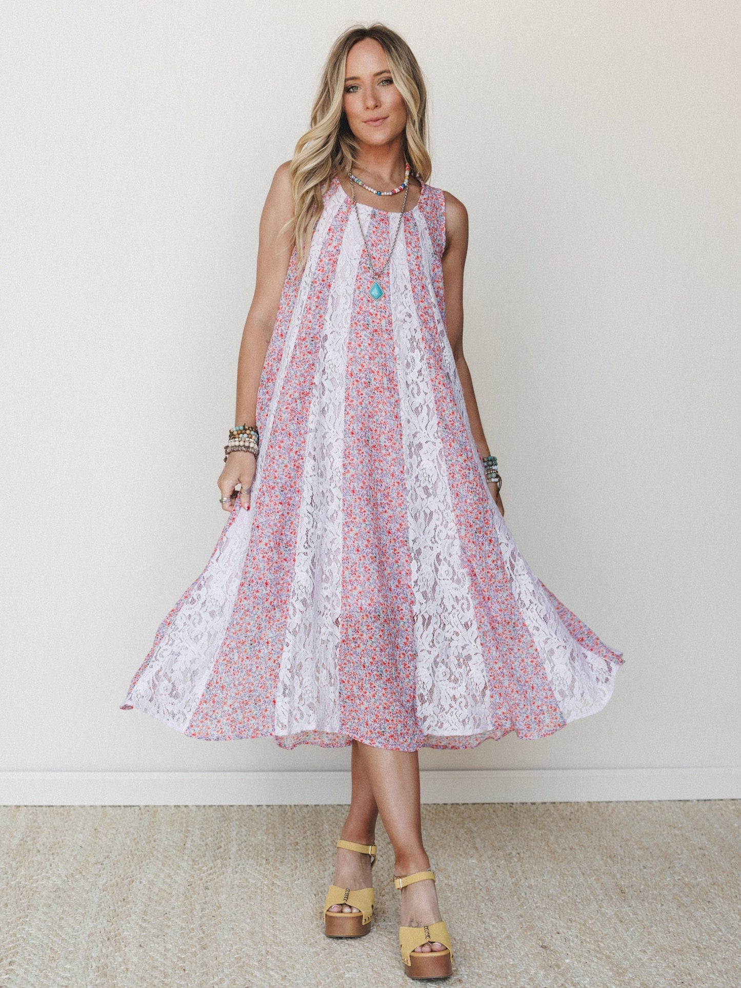 Bloom Wave Dress - Lilac