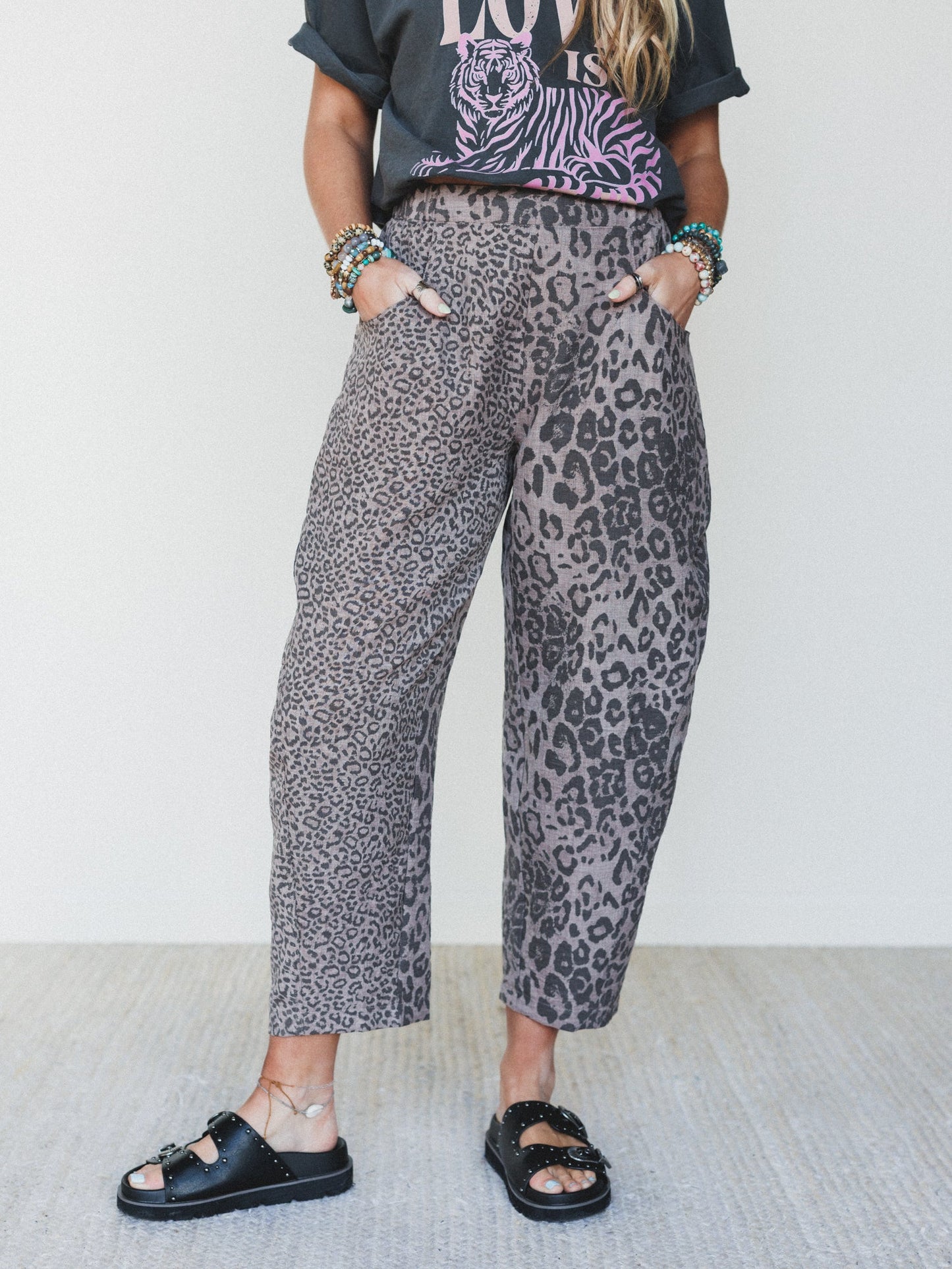 Animal Feeling Pants - Mocha Leopard - Pre Order