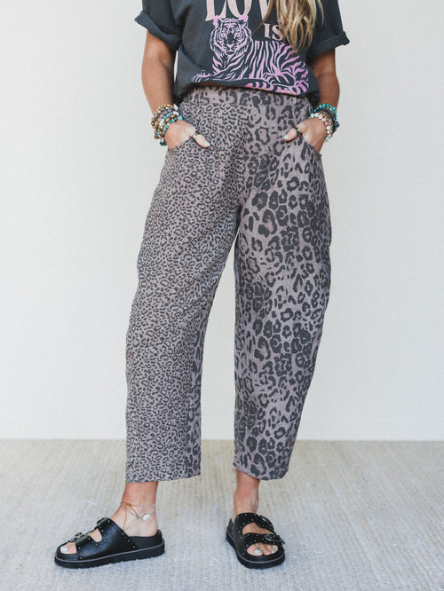Animal Feeling Pants - Mocha Leopard - Pre Order