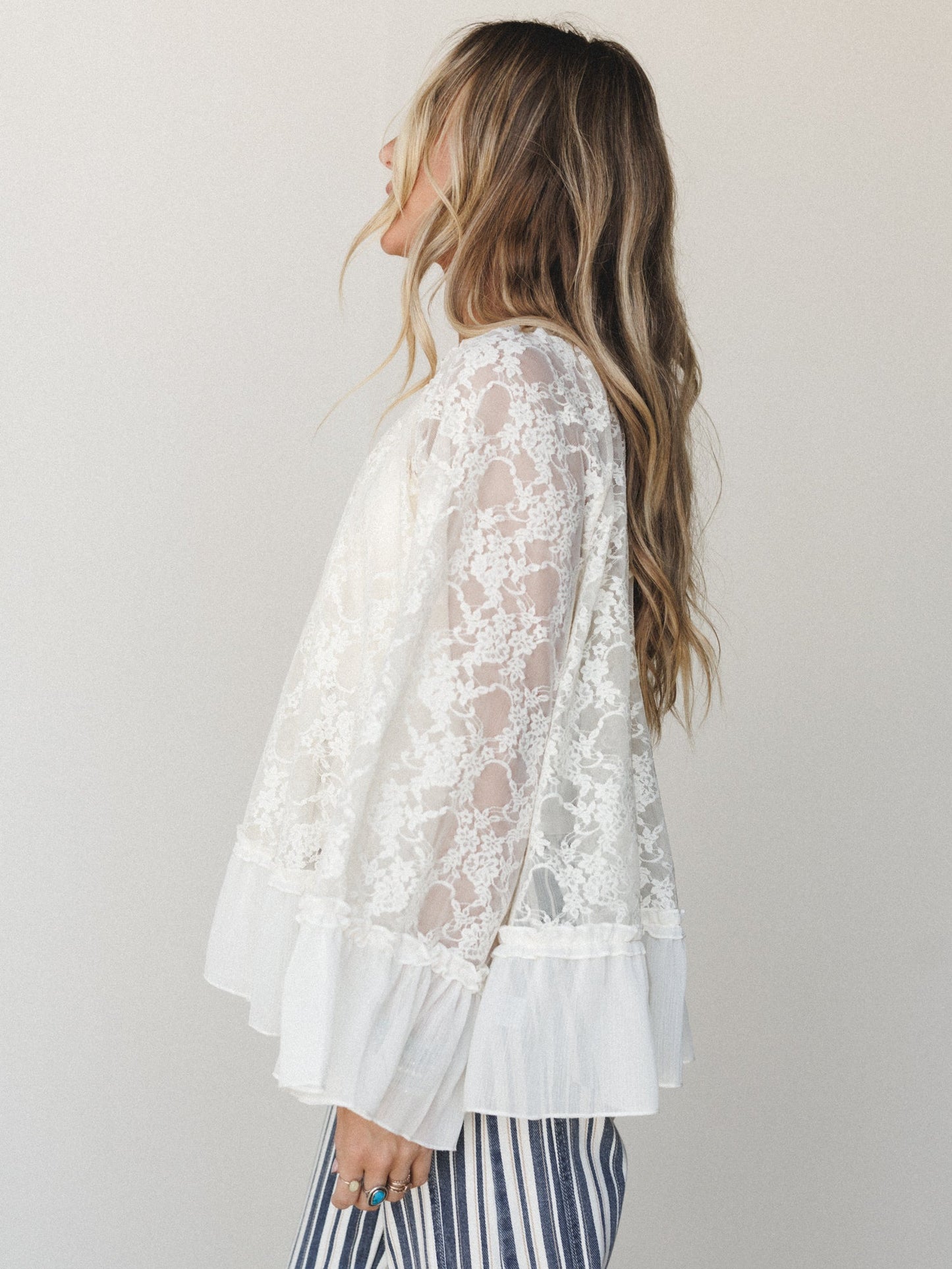 Boho Lace Top - Cream