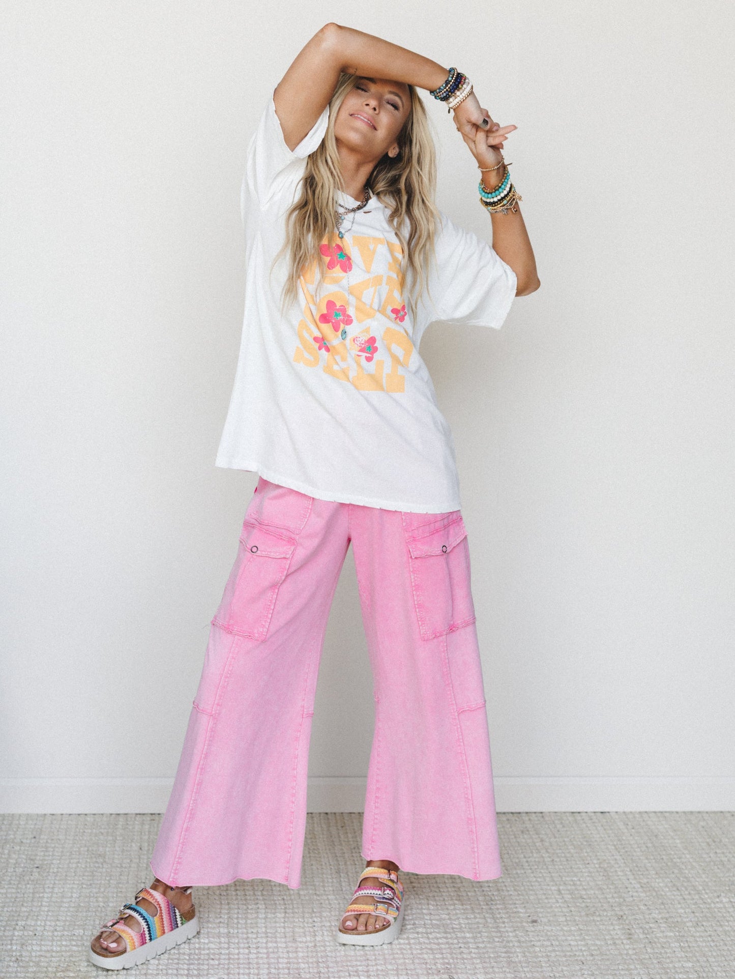 Big Love Distressed Graphic Tee - Ivory