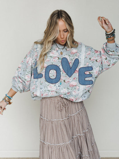 All About Love Pullover - Heather Gray