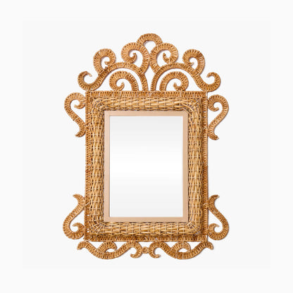 The Small Grand Rattan Mirror