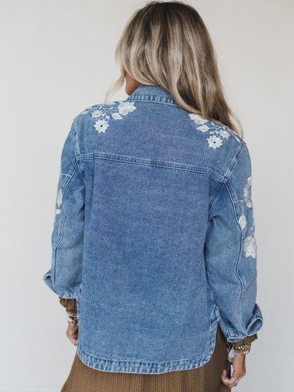 Bronco Blossom Jacket - Denim