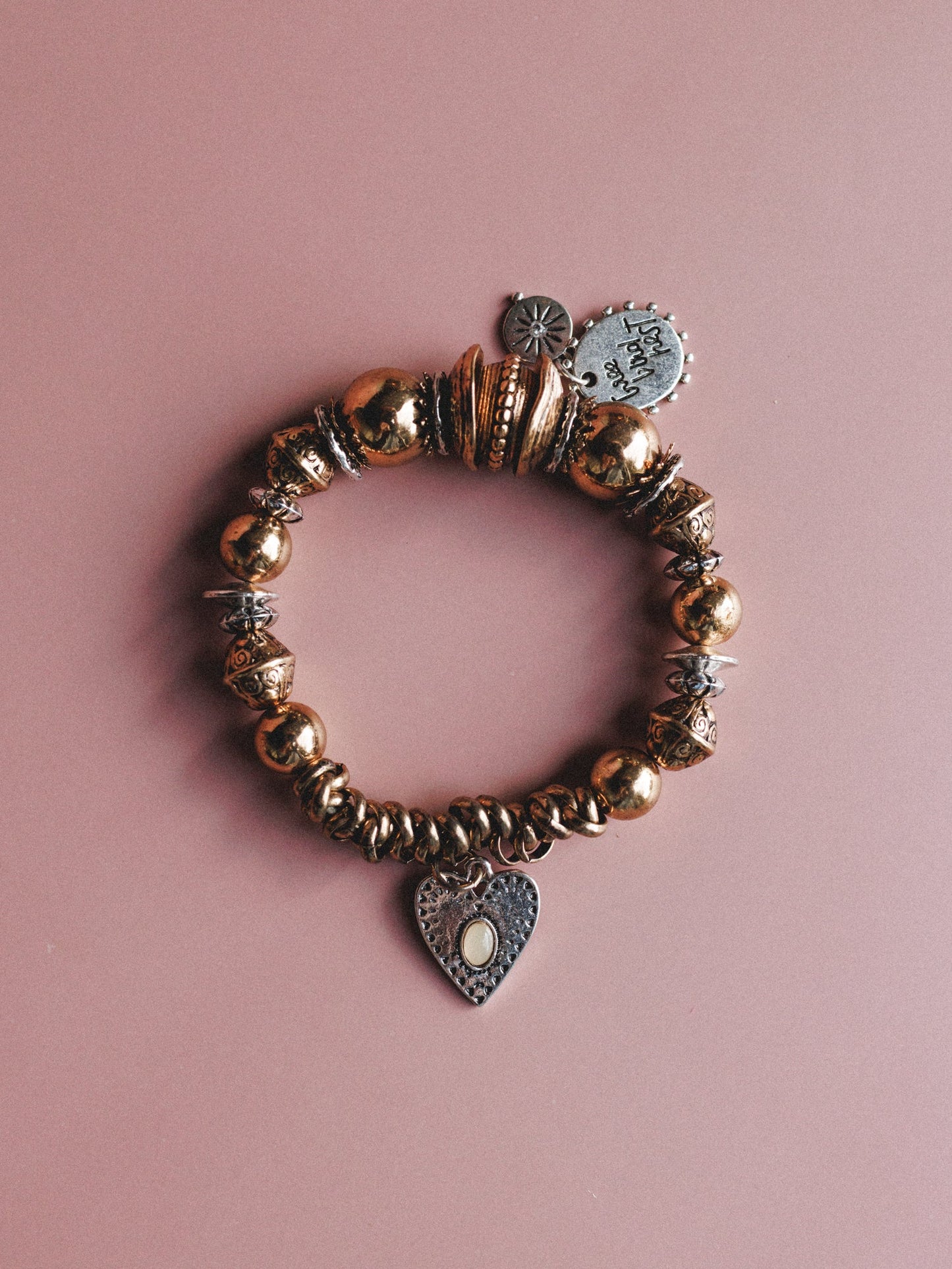 Heart of Gold 2 Piece Jewelry Bundle - Mixed Metal