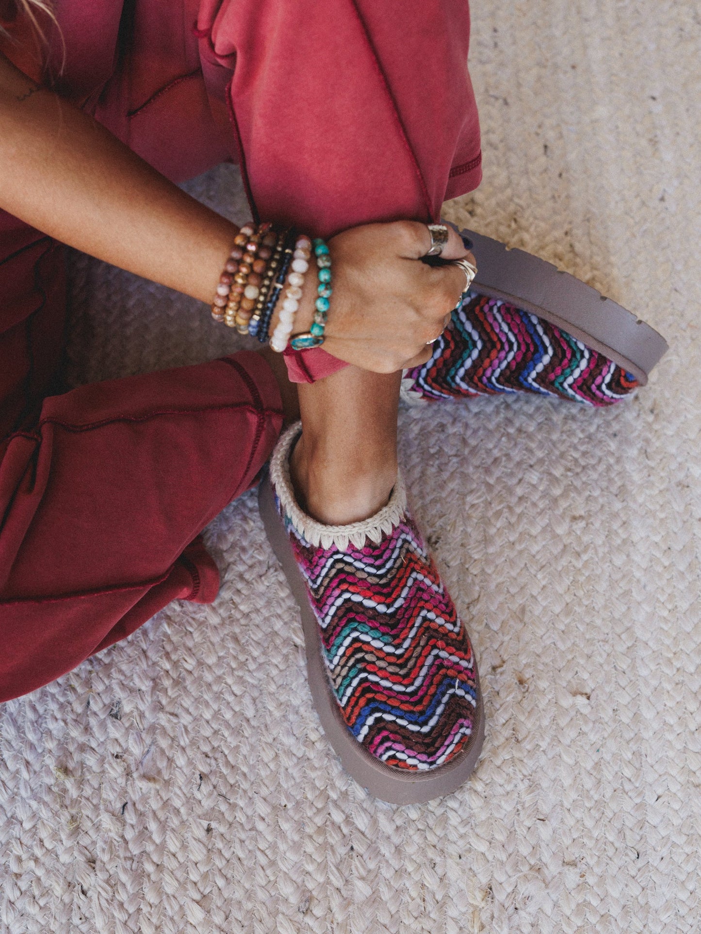 Brandi Cozy Mule Slip On Shoes - Multi