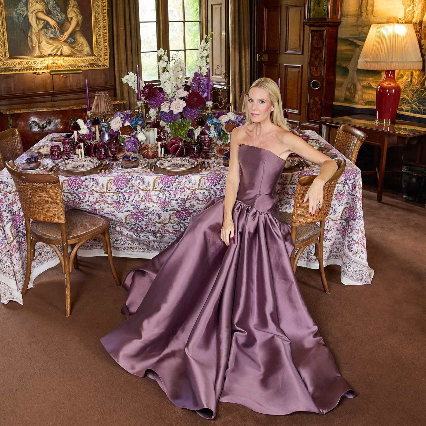 Purple Pandora Dinner Plates (Set of 4)