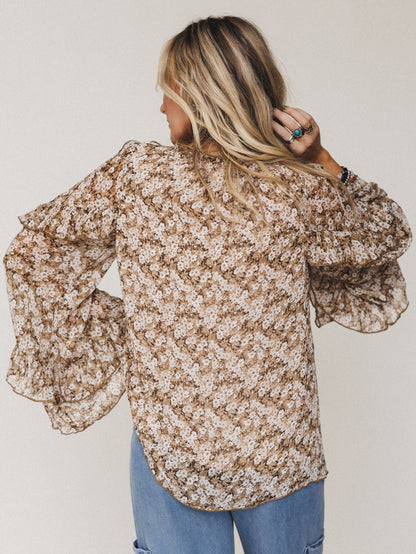 Amber Harvest Top - Olive