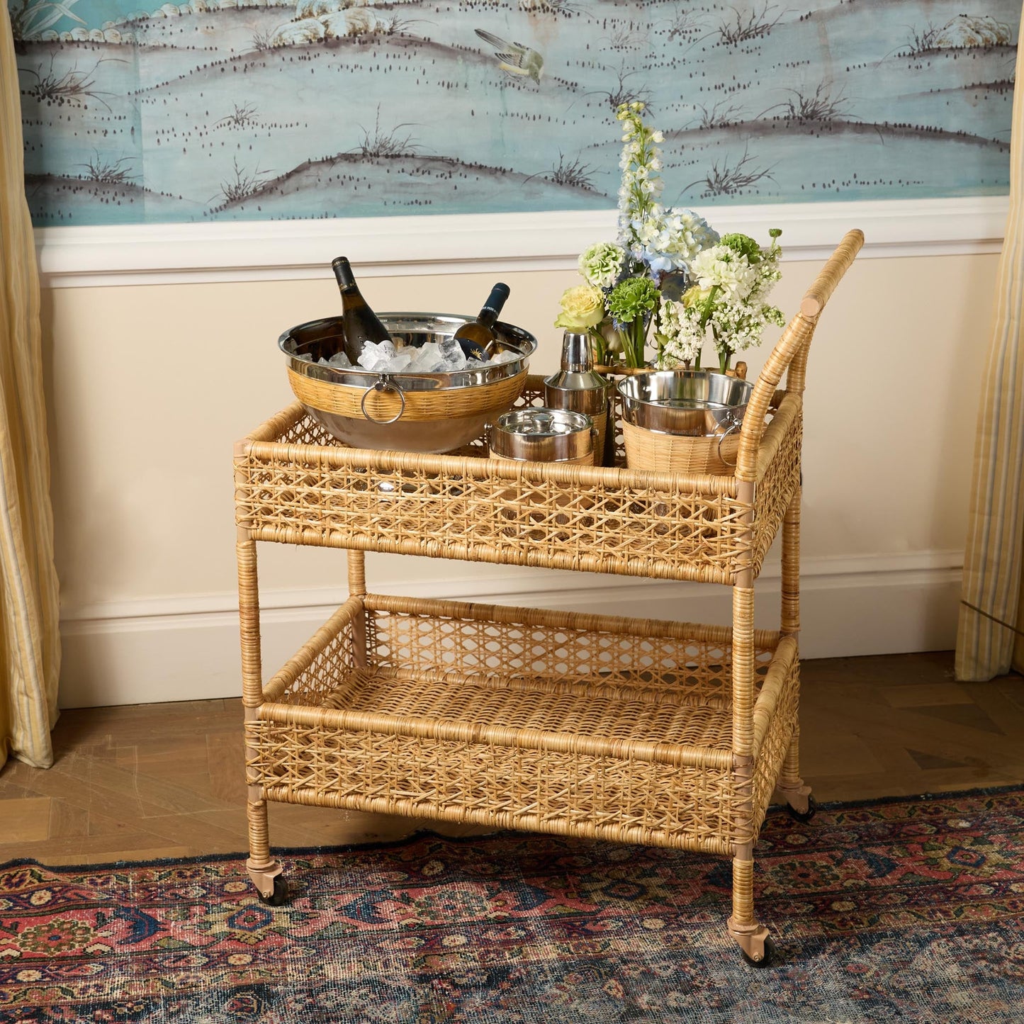 Wicker Champagne Bath