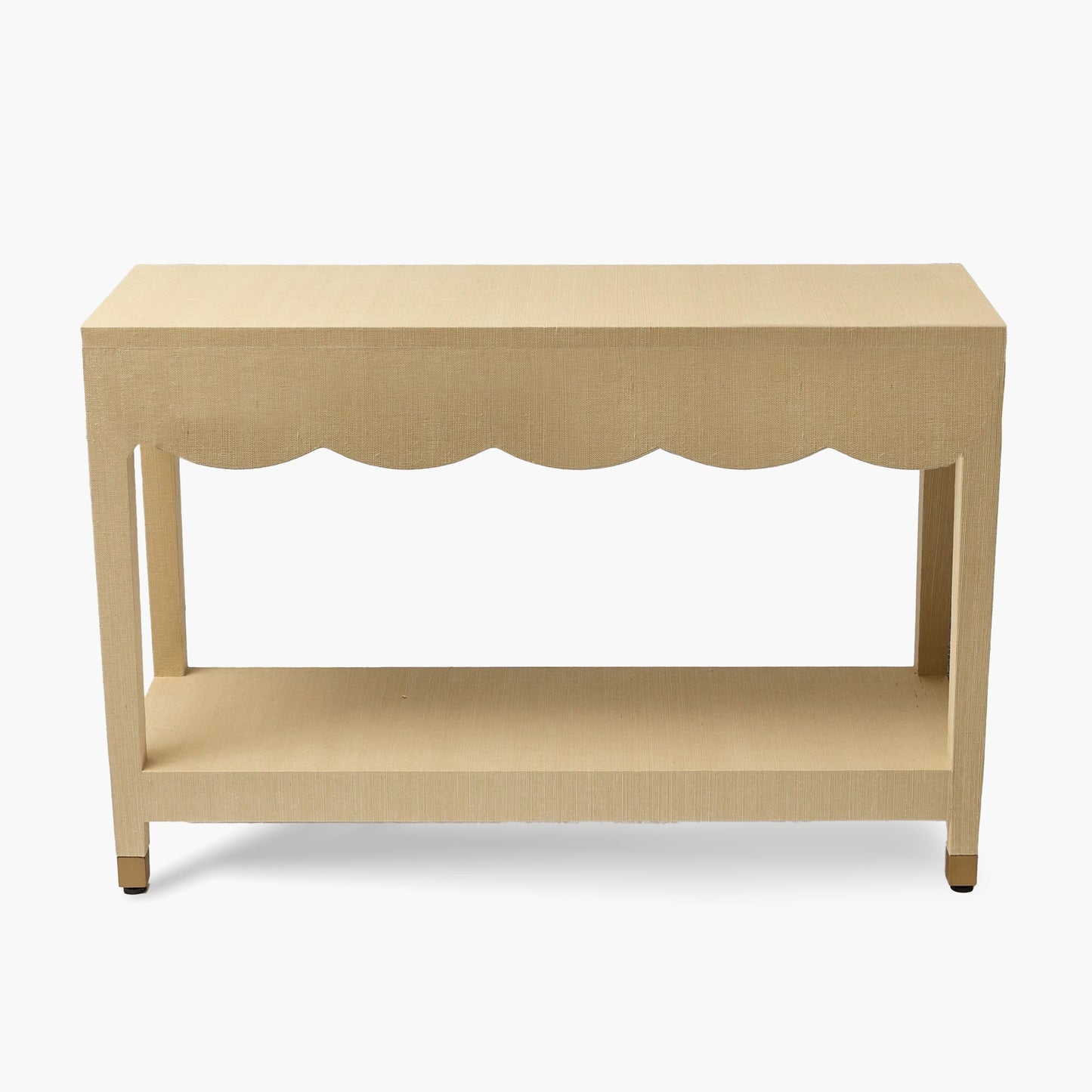 Grasscloth Console Table