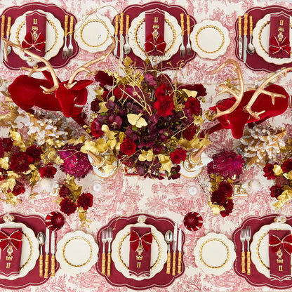 Gold Laurel Dinner & Starter Plates (Set of 8)