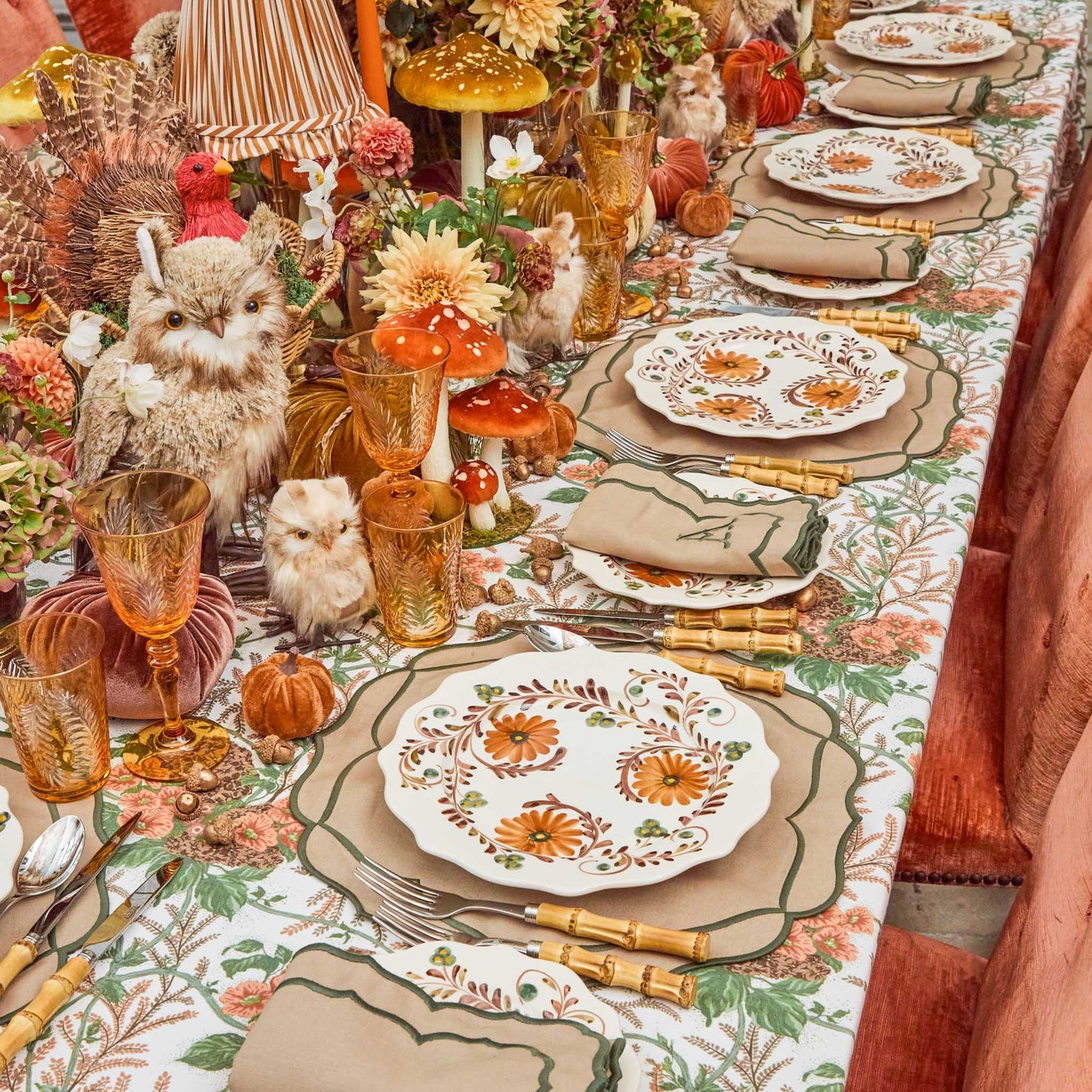 Autumn Lady Isabella's Garden Tablecloth