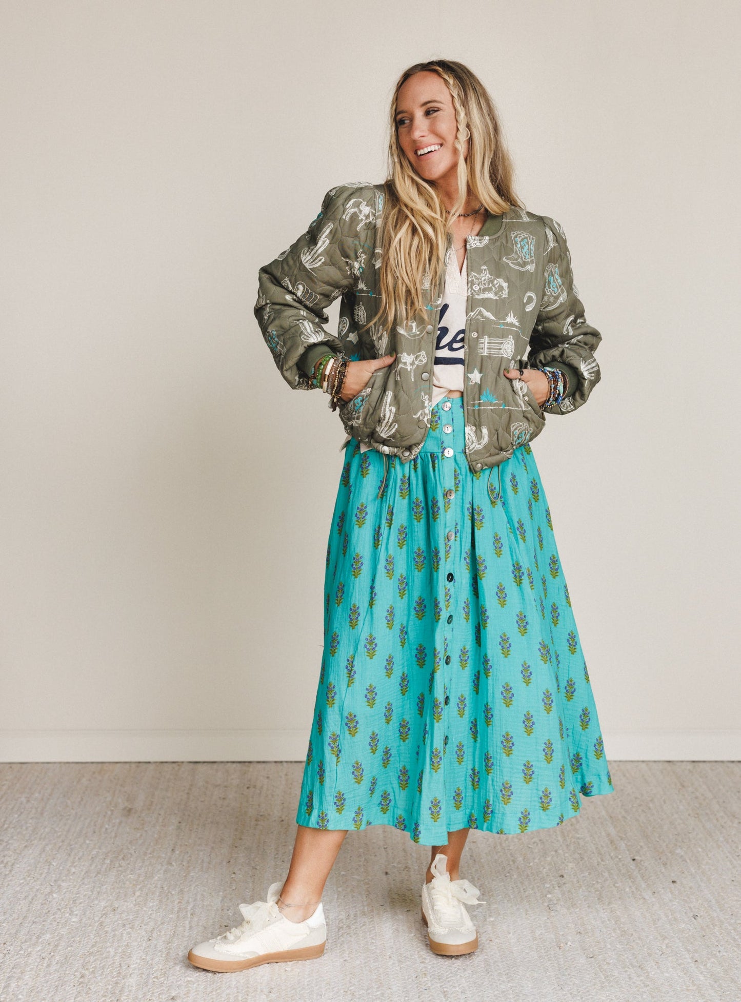 Cowgirl Code Jacket - Olive