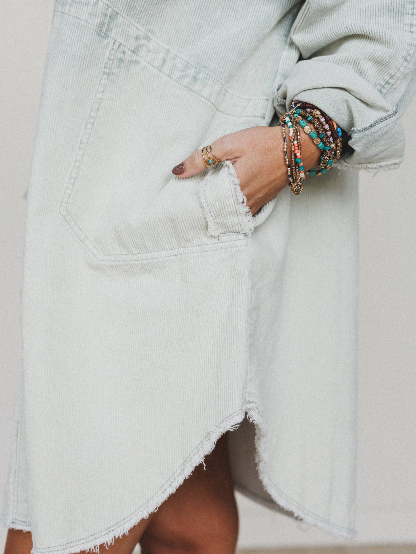 Corduroy Cowgirl 2 Piece Bundle - Sage