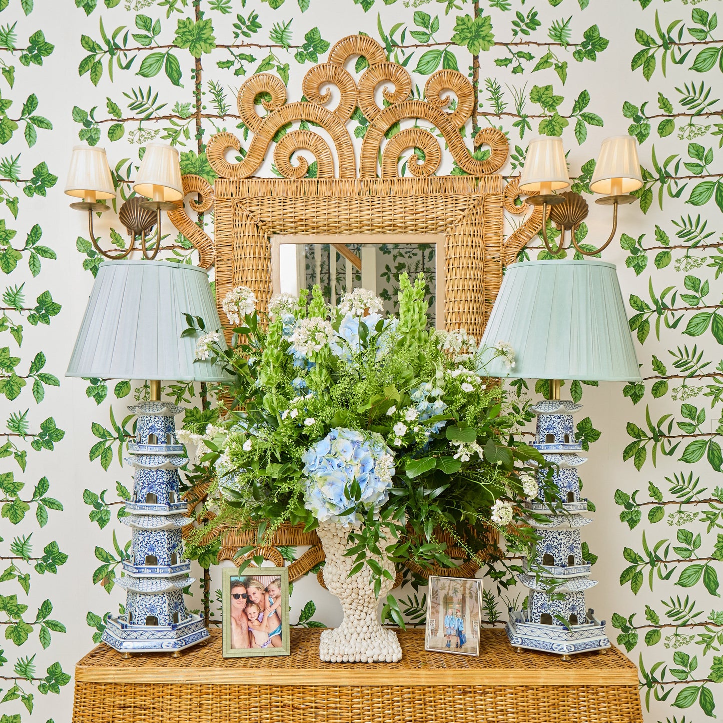 Large Shell Urn Vase