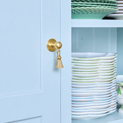 Rope Tassel Brass Knob (Pair)
