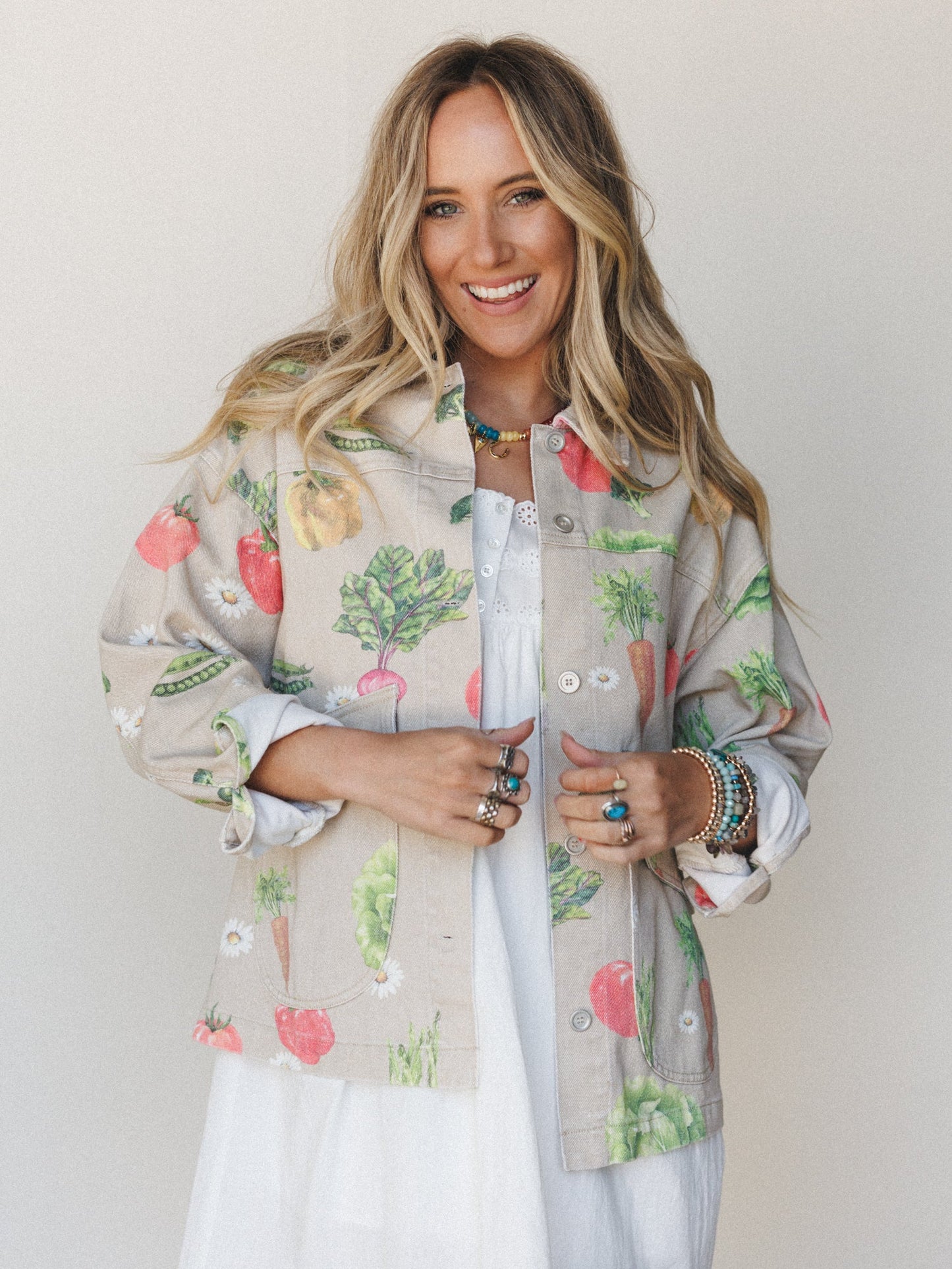 Farmer's Daughter Jacket - Garden Oatmeal