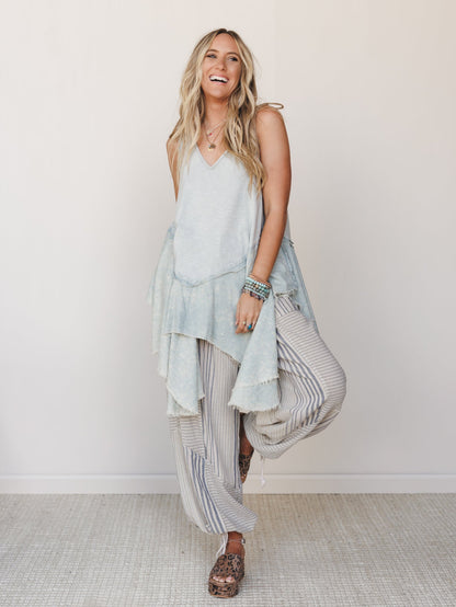 Bloom Basket Top - Blue