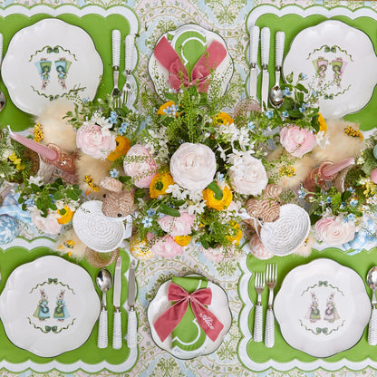 Green Serena Appliqué Placemats (Set of 4)
