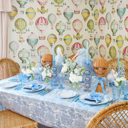 Blue Saskia Stork (Pair) - 44cm