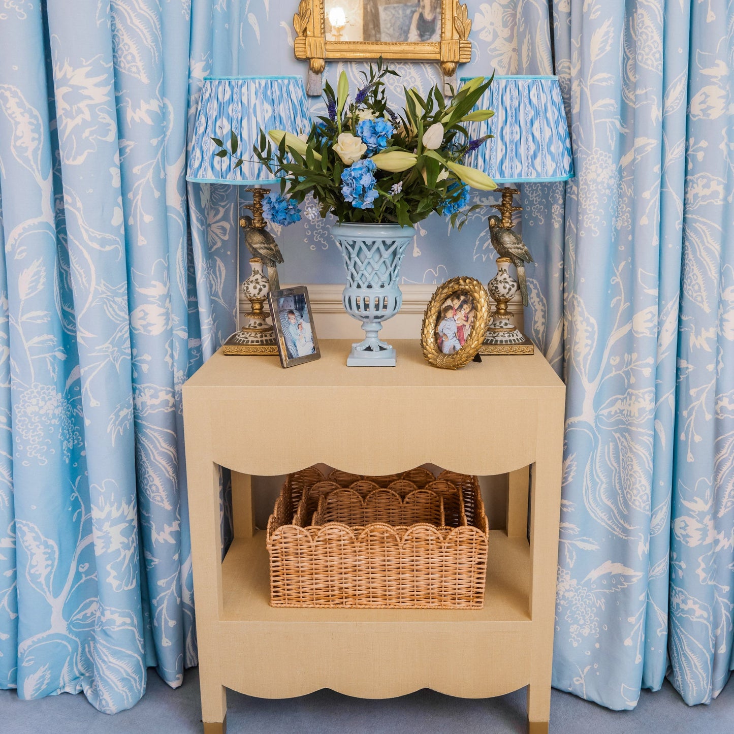 Grasscloth Table