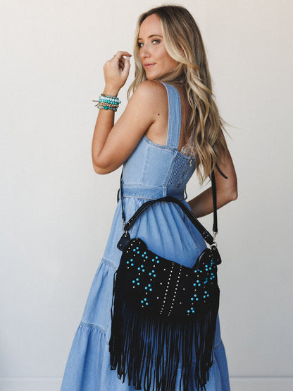 Boho of the West Hobo Bag - Black