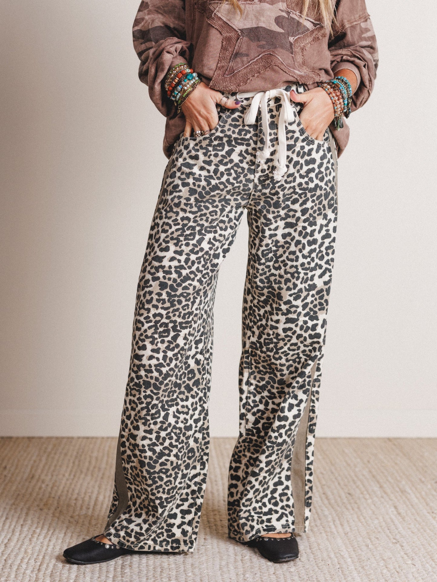 Dusty Belle Pants - Leopard