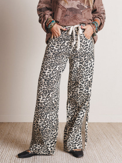 Dusty Belle Pants - Leopard