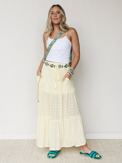 Beachside Lace Cami - White
