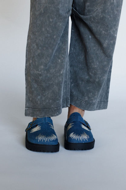 Bliss Bound Mules - Navy