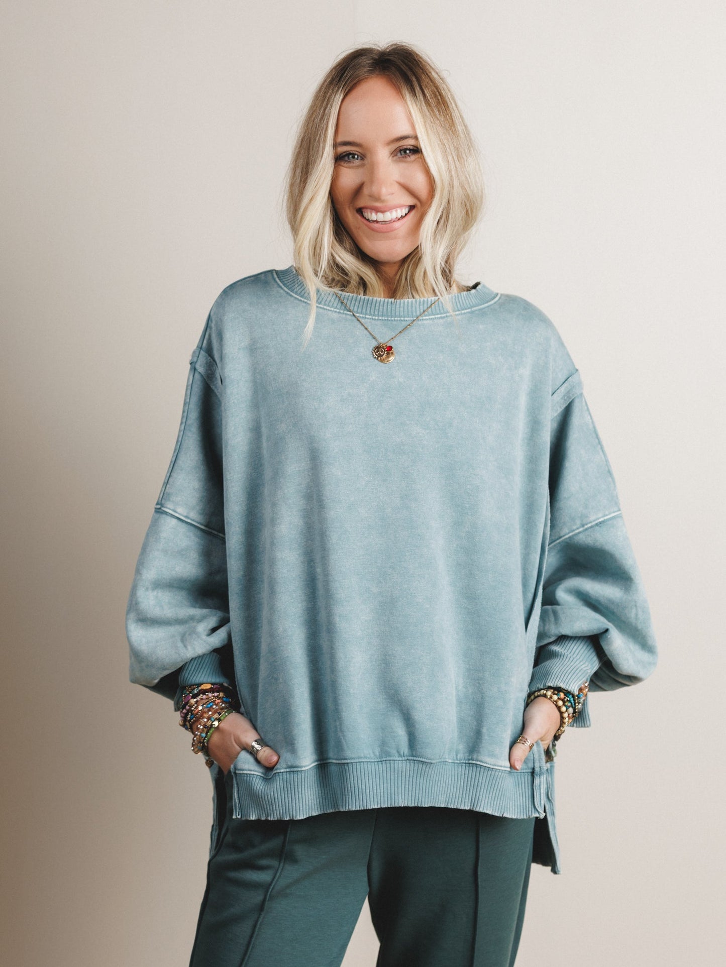 Honey Cloud Sweatshirt  - Ash Blue